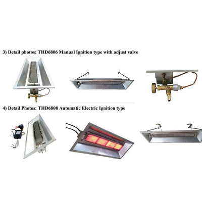 Incubatrice infrarossa ceramica Heater For Garage Or Workshop 4000pa del gas naturale