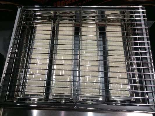 Bruciatori per barbecue a gas HD400 Acciaio alluminato senza fiamma senza fumo