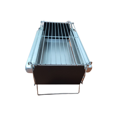 Portatile che non dà fumo di campeggio del gas del bruciatore 2PCS della griglia infrarossa del BARBECUE pieghevole