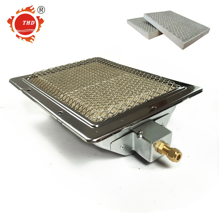 Piastra riscaldante catalitica refrattaria in ceramica per riscaldatore a gas a infrarossi NG GPL