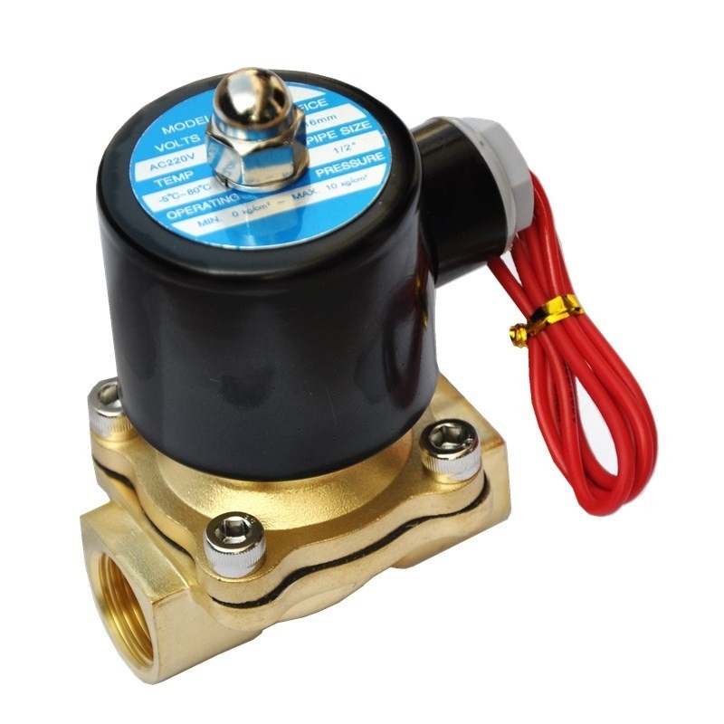 Elettrovalvola a solenoide in ottone elettronica 0,23 ~ 48 CV a media pressione per bruciatore a gas