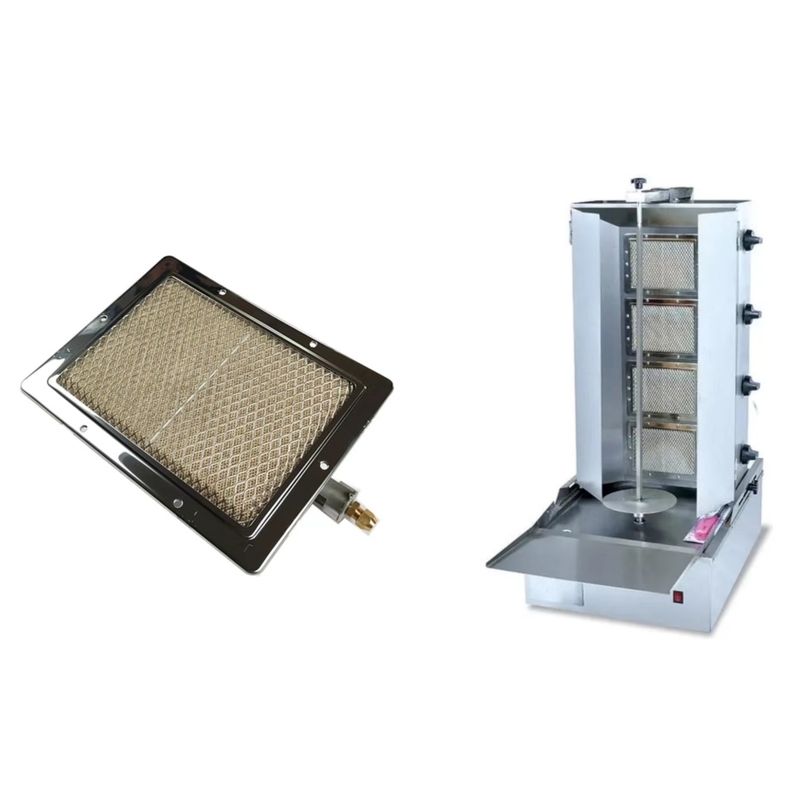 Infrarosso catalitico ceramico senza fiamma del gas 2.94KW del bruciatore 220*170MM del barbecue per Shawarma HD220